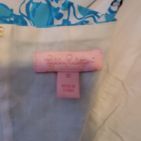 Lilly Pulitzer Ollie Dress Shorely Blue Fox 12 - Picture 5 of 5